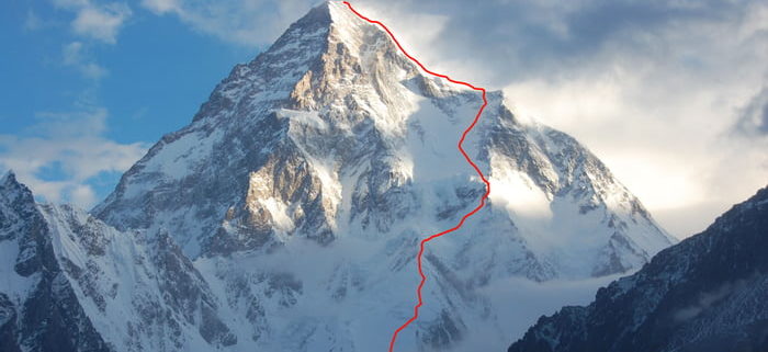 K2 summit ski descent